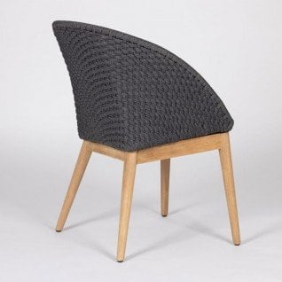 Fauteuil extérieur en bois à cordes Armwood