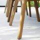 Outdoor wooden armchair with ropes Armwood