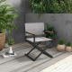 Folding outdoor chair in textilene and aluminumYacht