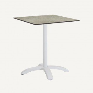 Four-legged aluminum table base Clarty