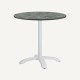 Four-legged aluminum table base Clarty