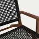 Garden armchair in wood and rattan Hortus