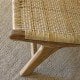 Garden armchair in wood and rattan Hortus