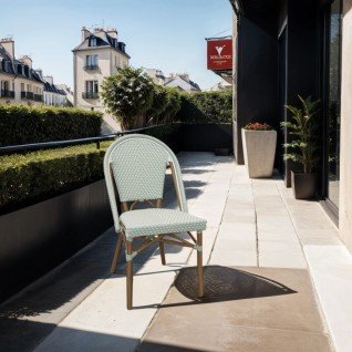 Chaise de terrasse style bistrot Noelia