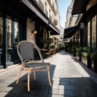 Chaise de terrasse style bistrot Noelia