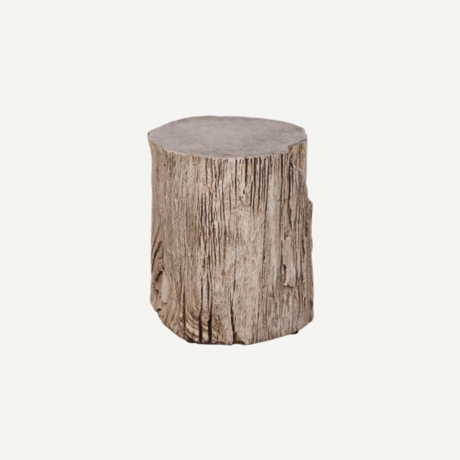 Tabouret bas de jardin effet bois Timber