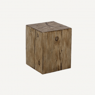 Outdoor wood-effect auxiliary stool Kountry