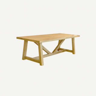 Outdoor cottage-style wooden table, 250 cm Mensa