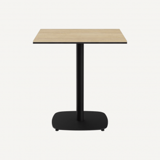 Grime square bar table in metal and HPL