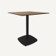 Grime square bar table in metal and HPL