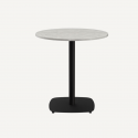 Grime round bar table in metal and HPL