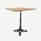 Square bar table in cast iron and HPL Irona