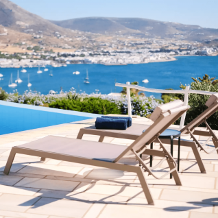 Pool lounge bed in textileneThalassa