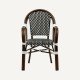 Parisian-style brewer's chair with armrests  Elina