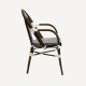 Parisian-style brewer's chair with armrests  Elina