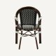 Parisian-style brewer's chair with armrests  Elina