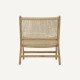 Fauteuil de jardin en bois et rotin Hortus