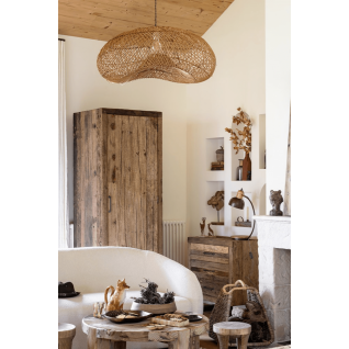 Rattan Bohemian-style Pendant Light