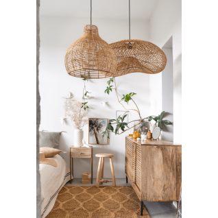 Rattan Bohemian-style Pendant Light