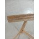 Lot de 2 chaises Elbow en bois naturel et assise cognac - Outlet 723