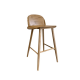 Set van 4 Glavo naturel houten barstoelen 73 cm - Outlet 725