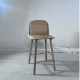 Set of 3 Glavo bar chairs in natural wood 73 cm - Outlet 725