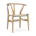 Wishbone  stool natural wood - Outlet