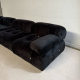 Camelia 4-seater sofa black Velvet